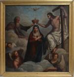 ECOLE ITALIENNE
Le couronnement de la Vierge
Huile sur toile
117 x 112...