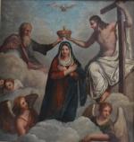 ECOLE ITALIENNE
Le couronnement de la Vierge
Huile sur toile
117 x 112...