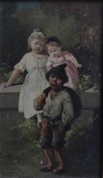 François Louis LANFANT DE METZ (1814-1892)
Le jeune ramoneur
Huile sur panneau...