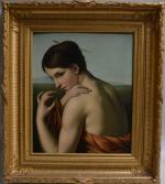 ECOLE FRANCAISE du XIXème
Jeune femme au chignon
Huile sur toile
55.5 x...