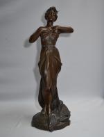 Emmanuel VILLANIS (1858-1914)
Nouveau siècle
Sculpture en métal, titrée sur la base,...