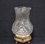 Edouard ENOT Paris et BACCARAT
Vase en cristal taillé à facettes...
