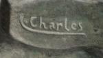 C. CHARLES (XXème) pour Max LE VERRIER (1891-1973)
Danseuse sur son...