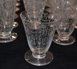 BACCARAT
Service de verres en cristal à décor gravé, modèle Michel...