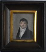 ECOLE FRANCAISE du XIXème
Portrait d'homme
Miniature rectangulaire
5.4 x 4.2 cm à...