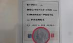 Dans un gros album Thiaude, collection d'oblitérations sur timbres de...