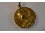MEDAILLE religieuse or (750 °/°°)