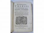 VALESI (Hadrian). Hadriani Valesii historiographi regii notitia galliarum ordine litterarum...