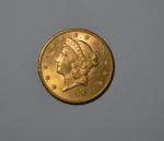 Une pièce or, 20 dollars, Liberty, 1900
Lot conservé en banque,...