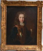 ECOLE FRANCAISE du XVIIIème
Portrait de jeune homme en armure
Huile sur...