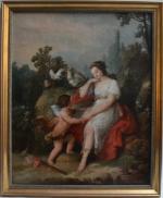 ECOLE FRANCAISE du XVIIIème
Allégorie de l'Amour
Huile sur toile
92 x 73...