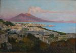 Joseph-Félix BOUCHOR (1853-1937)
Naples et le Vésuve
Huile sur toile marouflée sur...