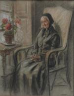 André ASTOUL (1886-1950)
L'attente
Pastel signé en bas à droite
60 x 47...