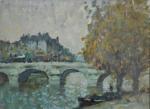Merio AMEGLIO (1897-1970)
Paris, le pont
Huile sur toile signée en bas...