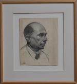 Pierre ROY (1880-1950)
Autoportrait
Dessin avec cachet du monogramme en bas à...