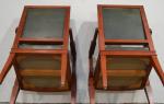 ANNEES 1940-50
Paire de fauteuils en bois naturel sculpté et mouluré,...