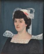 HENRIETTE
Portrair de dame,
Portrait d'homme
Paire d'huiles sur toile signées
61 x 50...