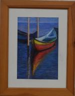 ECOLE CONTEMPORAINE
La barque rouge
Pastel
30 x 20 cm à vue
Provenance:
- Galerie...