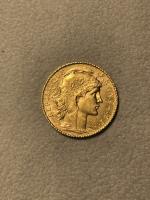 Une PIECE en or 20 francs, 1914