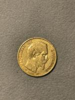 Une PIECE en or 20 francs, Napoléon III Empereur, 1857