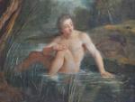 ECOLE FRANCAISE du XVIIIème
Le bain
Huile sur toile
71 x 91 cm