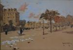 Francis GARAT (1853-1914)
Les grands boulevards
Dessin rehaussé signé en bas à...
