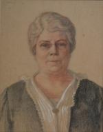 Alexis Louis DE BROCA (1868-1948)
Portrait de dame, 1923. 
Dessin rehaussé...
