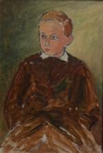 attribué à Berthe SAVIGNY (1882-1958)
Portrait de jeune garçon
Huile sur toile
35...