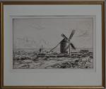 André DAUCHEZ (1870-1948)
Les deux moulins
Gravure signée au crayon en bas...