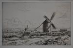 André DAUCHEZ (1870-1948)
Les deux moulins
Gravure signée au crayon en bas...