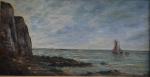 P. HUMBERT (XIX-XXème)
Voiliers près des côtes
Huile sur toile signée en...