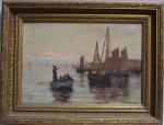 Théophile Louis DEYROLLE (1844-1923)
Concarneau, le départ des pêcheurs
Huile sur toile...