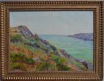 Marius GOURDAULT (1859-1935)
Bretagne, la côte sauvage
Huile sur toile signée en...