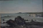 Maurice PROUST (1867-1944)
Paysage côtier
Huile sur carton signée en bas à...