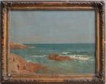 Alexandre RAPIN (1839-1889)
Bord de mer
Huile sur toile signée en bas...