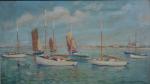 Christian COUILLAUD (1904-1964)
Noirmoutier, le port de L'Herbaudière
Huile sur toile signée...