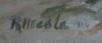 R. MESLE (XXème)
Voilier dans la baie
Huile sur toile signée en...
