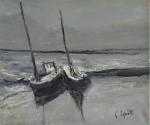 Georges LAPORTE (1926-2000)
Vers Quiberon, deux barques sur la plage
Huile sur...