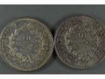 2 PIECES argent 10 francs 1965-1967