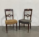 Jules LELEU (1883-1961)
Paire de chaises en bois naturel
Provenance:
- Leleu décoration,...