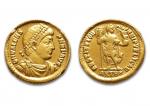 Valens (364-378)
Solidus d'or. Antioche. 3,28 g.
Son buste diadémé à droite.
R/...