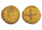 Charles IX (1560-1574)
Écu d'or au soleil. 1575. La Rochelle. 
D....