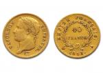 Premier Empire (1804-1814)
40 francs. 1813. Paris.
G. 1084.
Presque TTB.