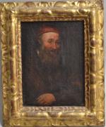 ECOLE du XIXème
Portrait d'homme
Huile sur toile 
27 x 19.5 cm...