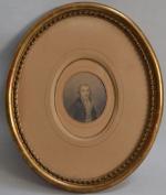 ECLE FRANCAISE fin XIXème
Portrait d'homme
Dessin à vue ovale
8 x 6.7...