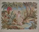 ECOLE FRANCAISE du XIXème
Saint Jean Baptiste
Tapisserie et tissu peint
56 x...