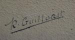 R. GUILLORIT (XXème)
Panier de fleurs
Gouache signée en bas à droite
20...