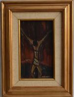 Roger COULON (XX-XXIème)
Christ en croix
Huile sur isorel signée en bas...