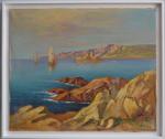 P. ACHARD (XXème)
Paysage méditerranéen
Huile sur toile signée en bas à...