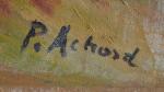 P. ACHARD (XXème)
Paysage méditerranéen
Huile sur toile signée en bas à...